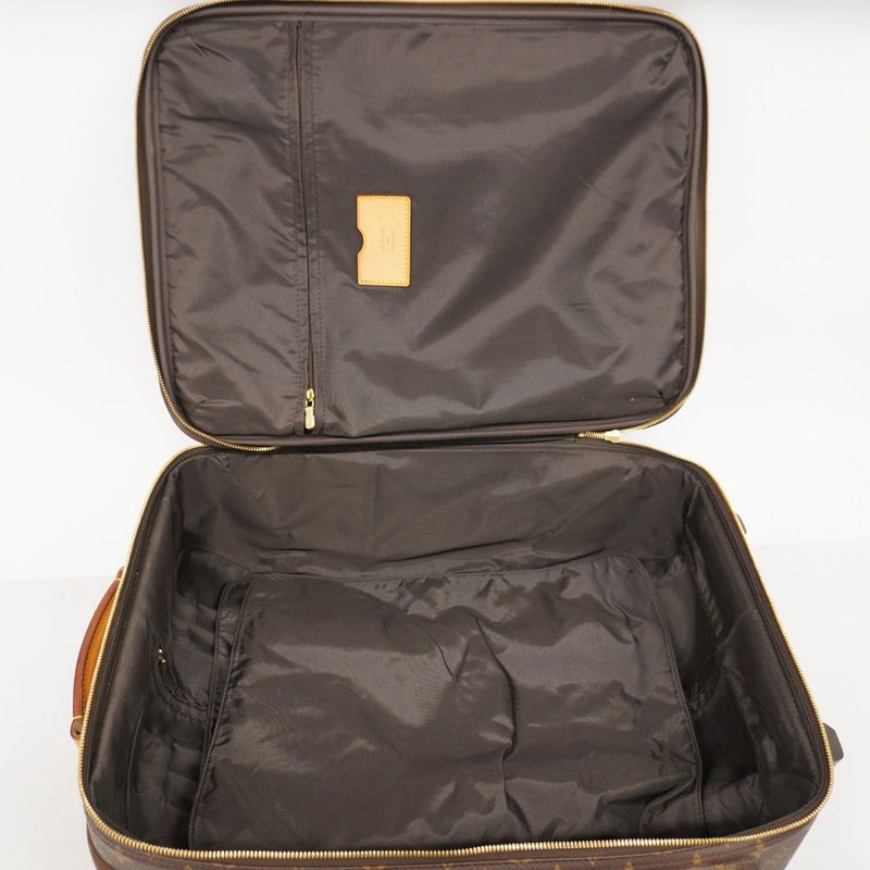 Louis Vuitton Carry Bag Monogram Trolley 50 Bosfort M23259 Brown Men Women