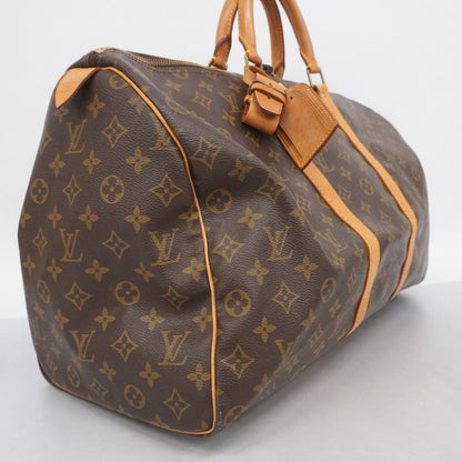 Louis Vuitton Boston Bag Monogram Keepall 50 M41426 Brown Men Women Unisex