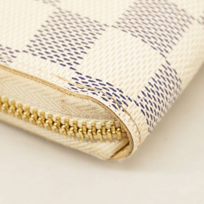 Louis Vuitton Damier Azure Zippy Wallet N60019 White Ladies