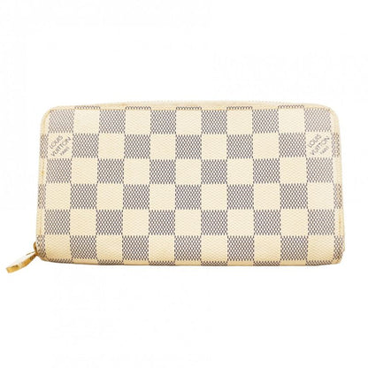 Louis Vuitton Damier Azure Zippy Wallet N60019 White Ladies