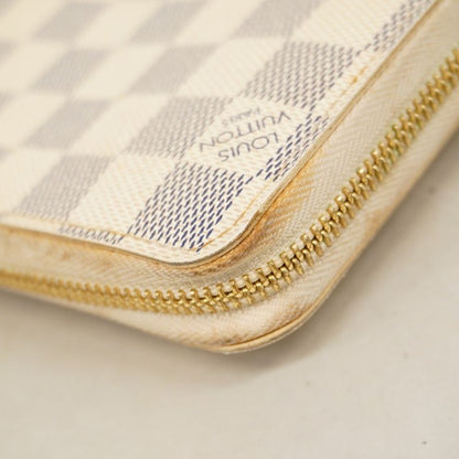 Louis Vuitton Damier Azure Zippy Wallet N60019 White Ladies