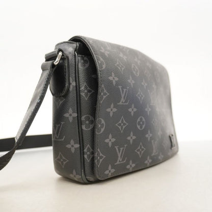 Louis Vuitton Shoulder Bag Monogram Eclipse District PM NV3 M46255 Black Gray