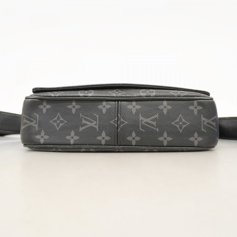 Louis Vuitton Shoulder Bag Monogram Eclipse District PM NV3 M46255 Black Gray