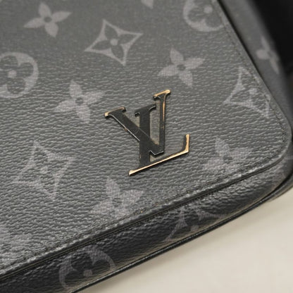 Louis Vuitton Shoulder Bag Monogram Eclipse District PM NV3 M46255 Black Gray