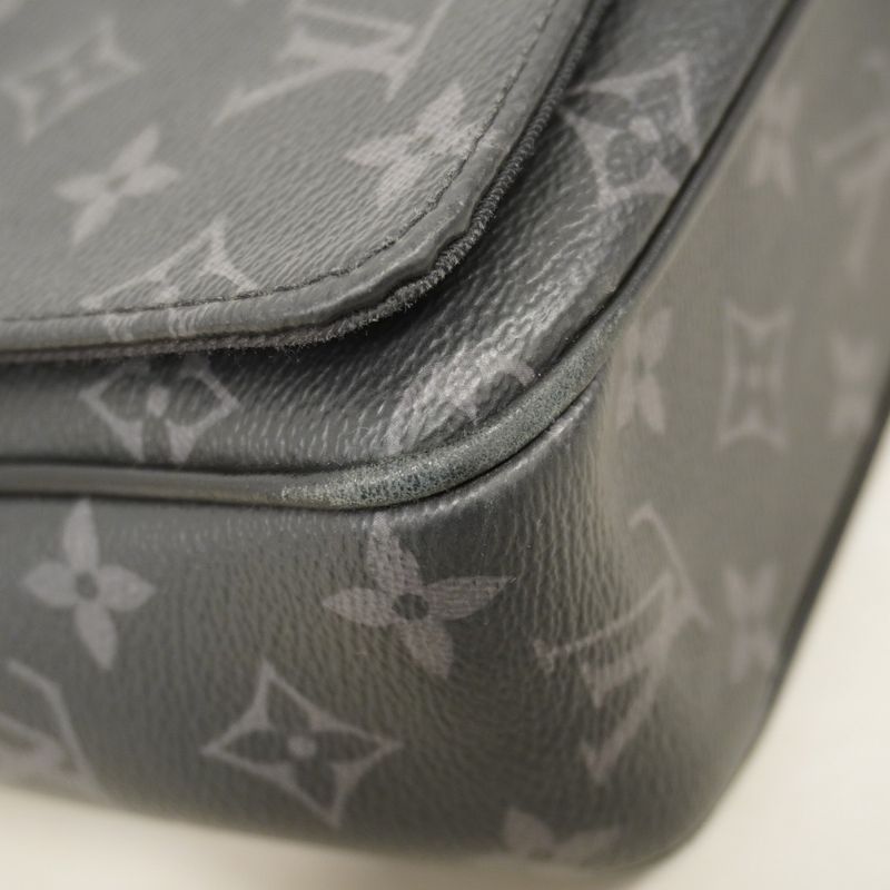 Louis Vuitton Shoulder Bag Monogram Eclipse District PM NV3 M46255 Black Gray