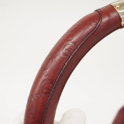 Gucci Handbag Guccissima Horsebit 177088 Leather Bordeaux Chien Pan Gold