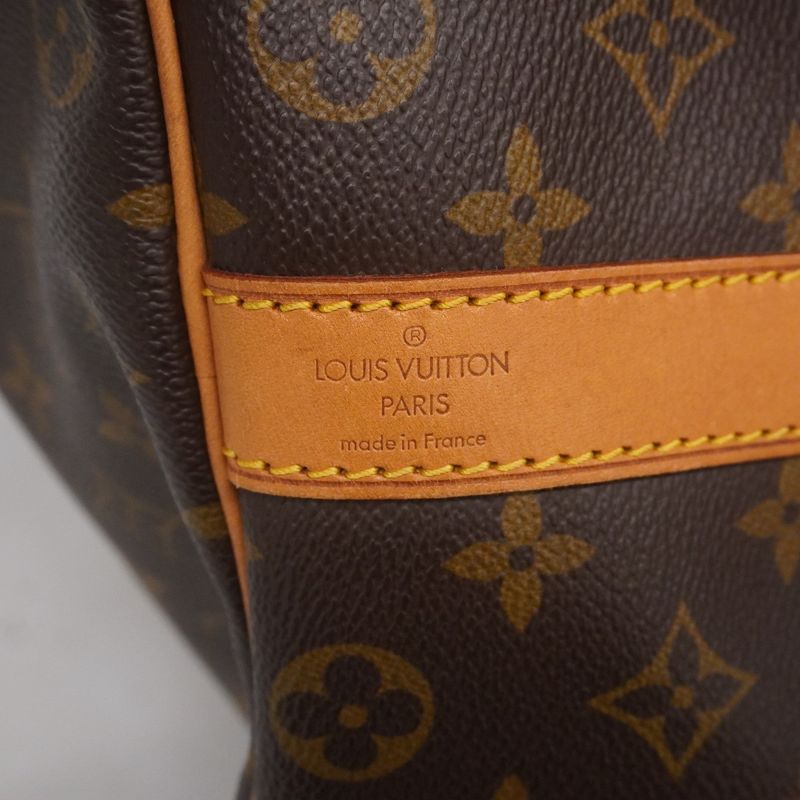 Louis Vuitton Boston Bag Monogram Keepall Bandoliere 50 M41416 Brown Men Women