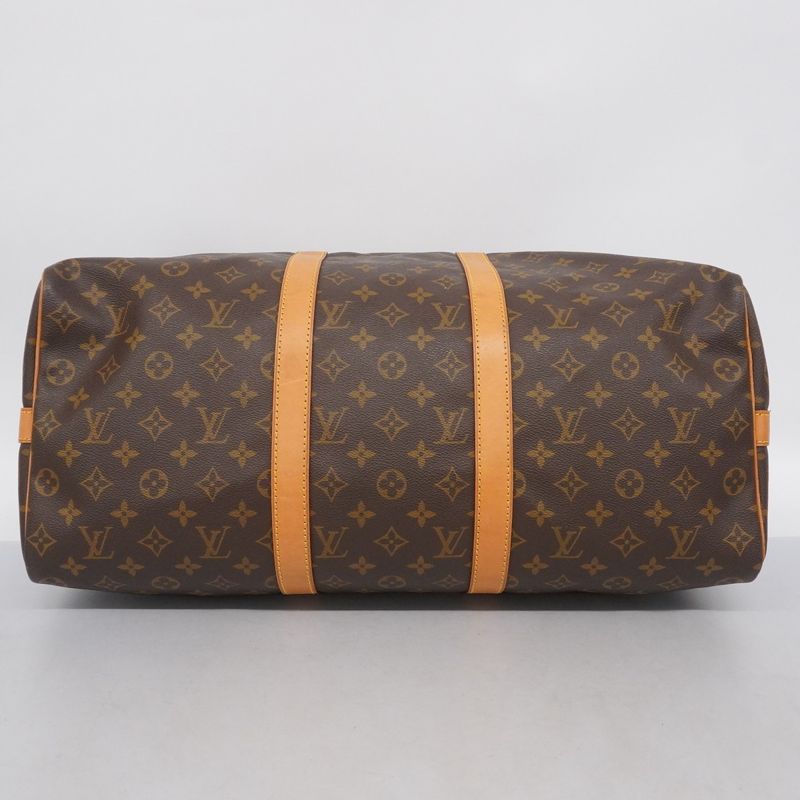 Louis Vuitton Boston Bag Monogram Keepall Bandoliere 50 M41416 Brown Men Women