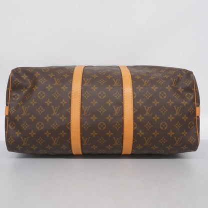 Louis Vuitton Boston Bag Monogram Keepall Bandoliere 50 M41416 Brown Men Women