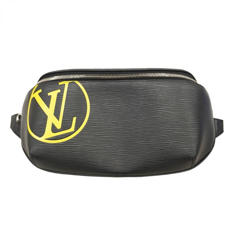 Louis Vuitton Epi LV Circle Bum Bag M55131 Noir Black Men's