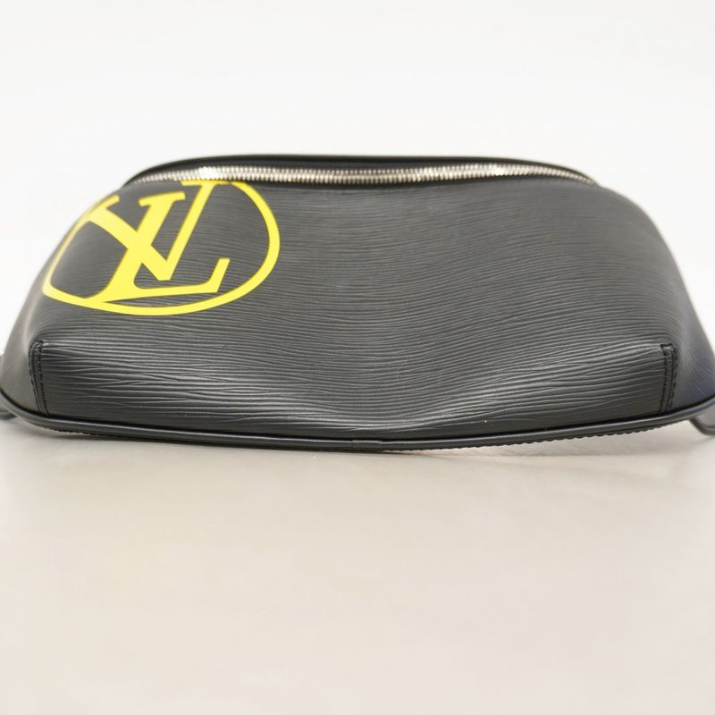 Louis Vuitton Epi LV Circle Bum Bag M55131 Noir Black Men's