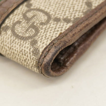 Gucci Wallet Ophidia 597609 PVC Brown Gold Hardware Men's