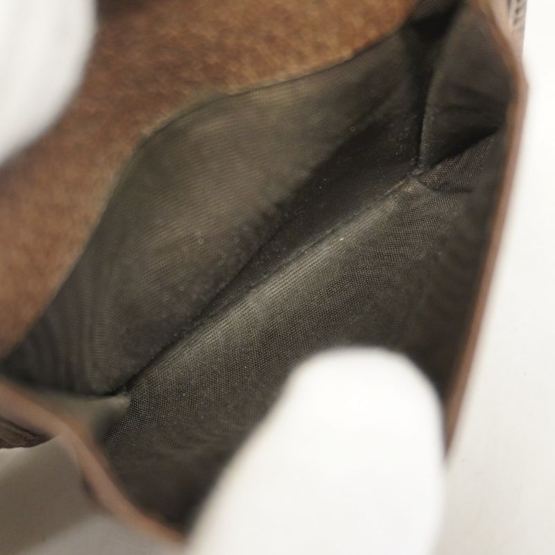 Gucci Wallet Ophidia 597609 PVC Brown Gold Hardware Men's