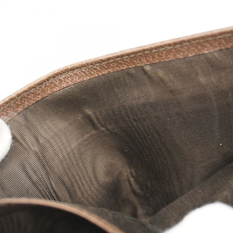 Gucci Wallet Ophidia 597609 PVC Brown Gold Hardware Men's