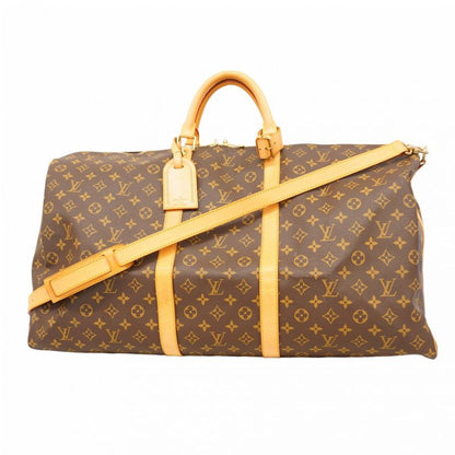 Louis Vuitton Boston Bag Monogram Keepall Bandoliere 60 M41412 Brown Men Women