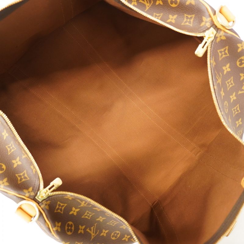 Louis Vuitton Boston Bag Monogram Keepall Bandoliere 60 M41412 Brown Men Women