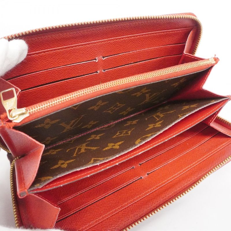 Louis Vuitton Long Wallet Monogram Zippy Wallet Retiro M61187 Brown Threes