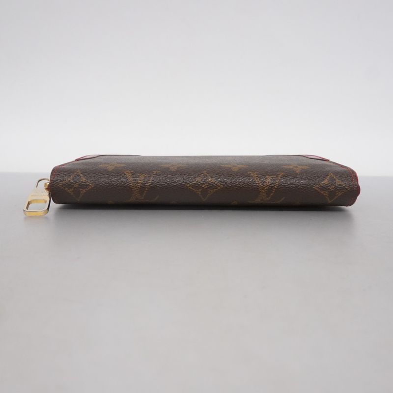 Louis Vuitton Long Wallet Monogram Zippy Wallet Retiro M61187 Brown Threes