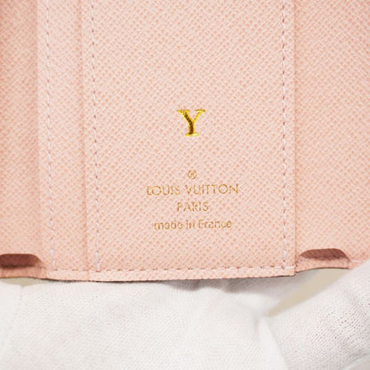 Louis Vuitton Monogram Portefeuille Zoe M62933 Brown Rose Ballerine Women's