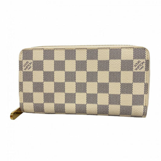Louis Vuitton Long Wallet Damier Azure Zippy Wallet N60019 Whitemen Women Unisex