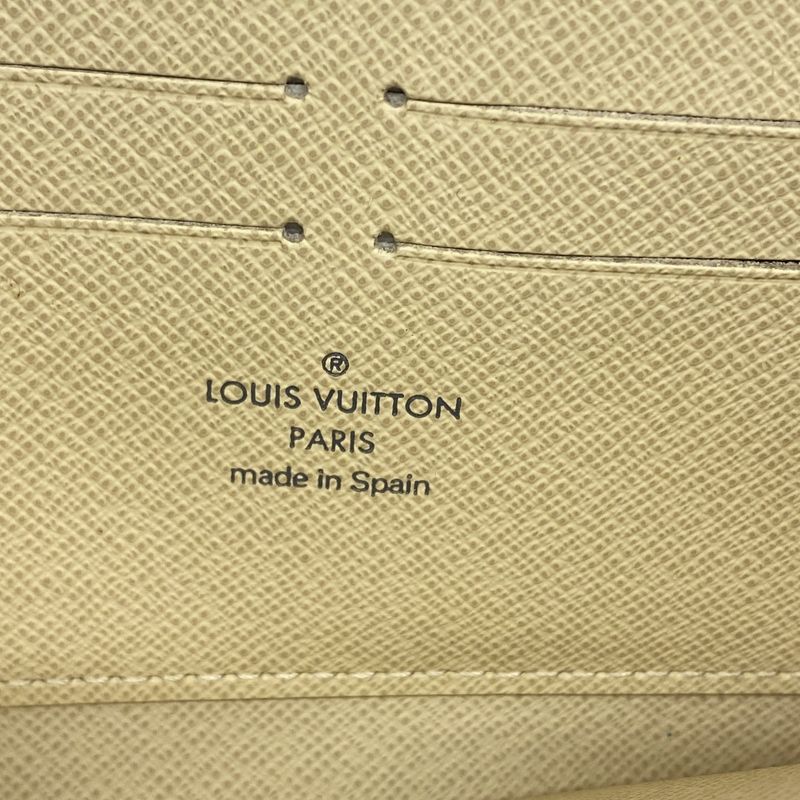 Louis Vuitton Long Wallet Damier Azure Zippy Wallet N60019 Whitemen Women Unisex