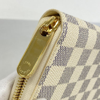 Louis Vuitton Long Wallet Damier Azure Zippy Wallet N60019 Whitemen Women Unisex