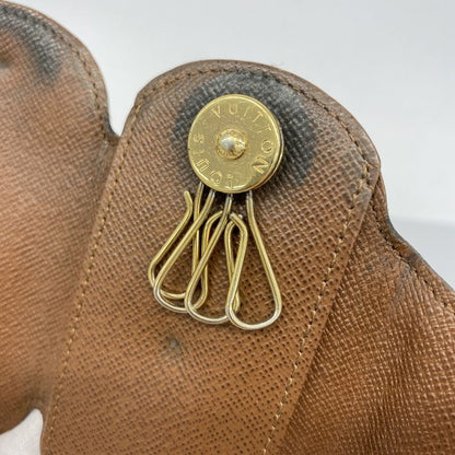 Louis Vuitton Key Case Monogram Multicles Ron PM M60115 Brown Men Women Unisex