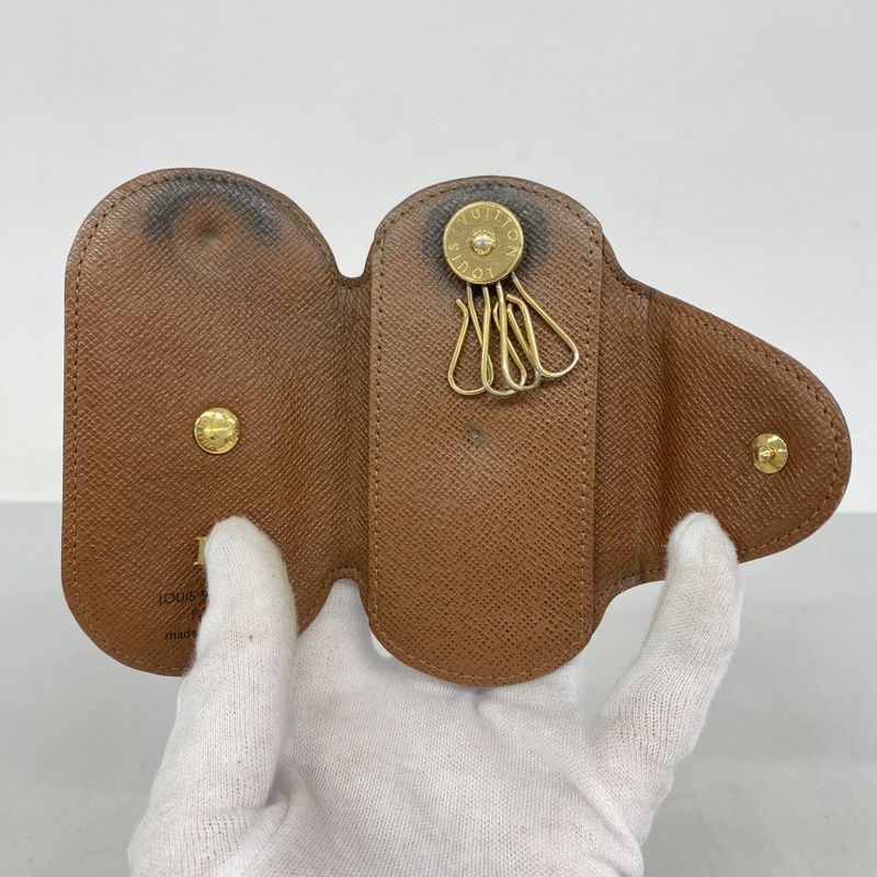 Louis Vuitton Key Case Monogram Multicles Ron PM M60115 Brown Men Women Unisex