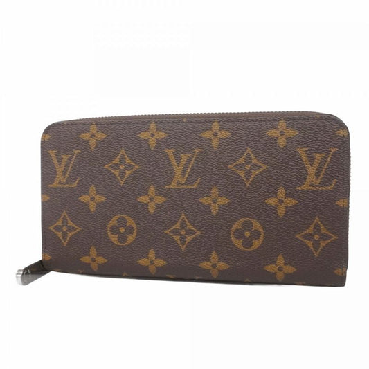 Louis Vuitton Long Wallet Monogram Zippy Wallet M27029 Brown Monogram Silver