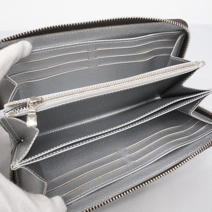 Louis Vuitton Long Wallet Monogram Zippy Wallet M27029 Brown Monogram Silver