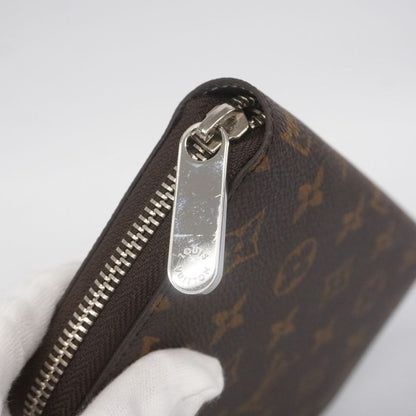 Louis Vuitton Long Wallet Monogram Zippy Wallet M27029 Brown Monogram Silver