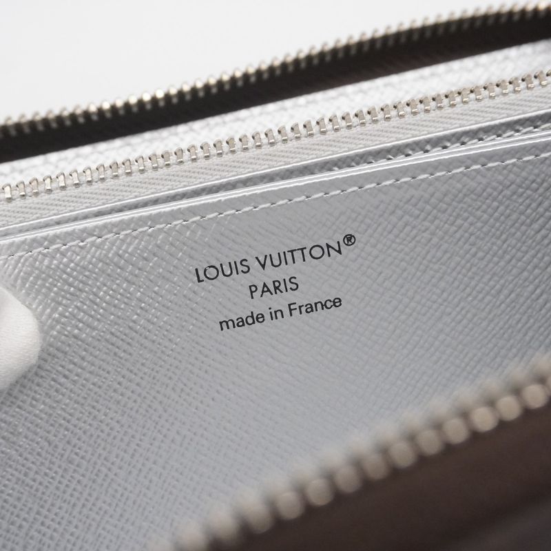Louis Vuitton Long Wallet Monogram Zippy Wallet M27029 Brown Monogram Silver