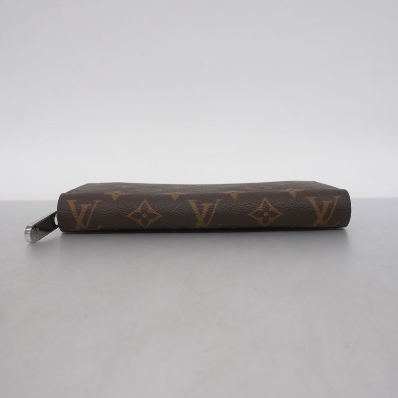 Louis Vuitton Long Wallet Monogram Zippy Wallet M27029 Brown Monogram Silver