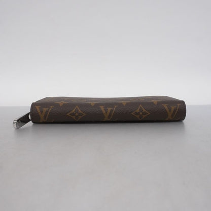 Louis Vuitton Long Wallet Monogram Zippy Wallet M27029 Brown Monogram Silver
