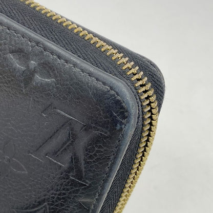 Louis Vuitton Monogram Empreinte Zippy Wallet M61864 Noir Black Ladies