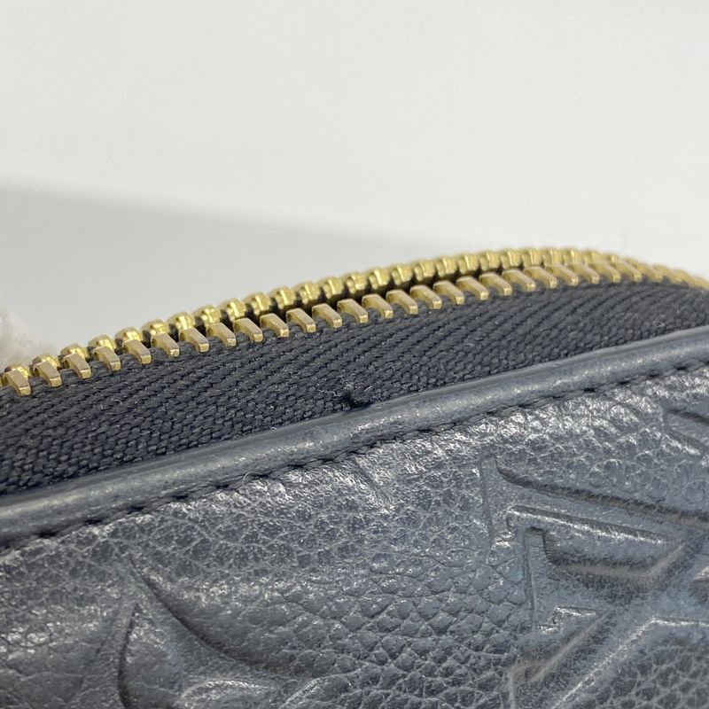 Louis Vuitton Monogram Empreinte Zippy Wallet M61864 Noir Black Ladies