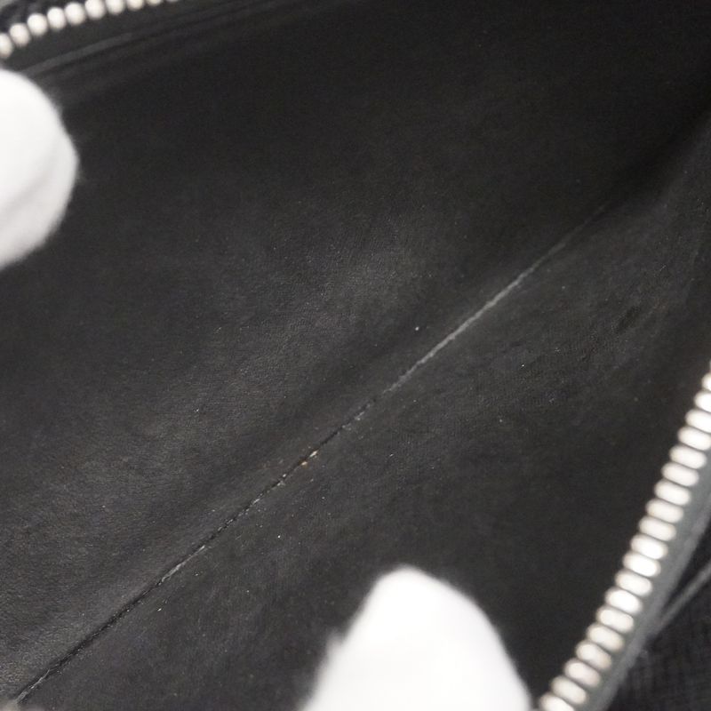 Louis Vuitton Long Wallet Damier Graphite Zippy Organizer N63077 Black Men's