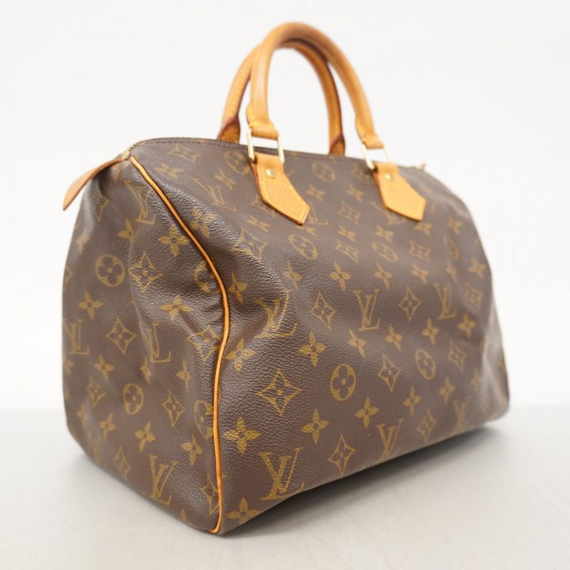 Louis Vuitton Handbag Monogram Speedy 30 M41108 Brown Ladies