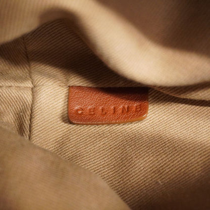 Celine Handbag Macadam Canvas Beige Gold Hardware Women