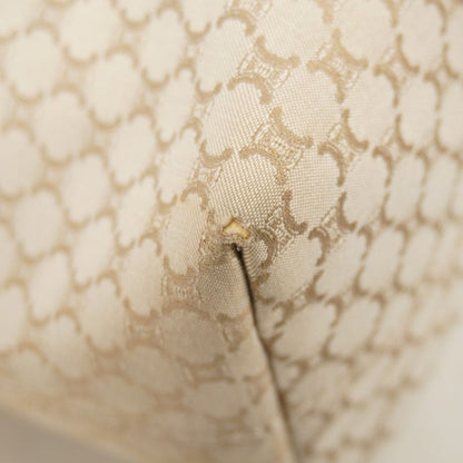 Celine Handbag Macadam Canvas Beige Gold Hardware Women