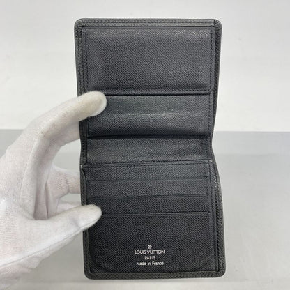 Louis Vuitton Wallet Taiga Portobier 3 Cartes Cles Di M30452 Ardoise Men's