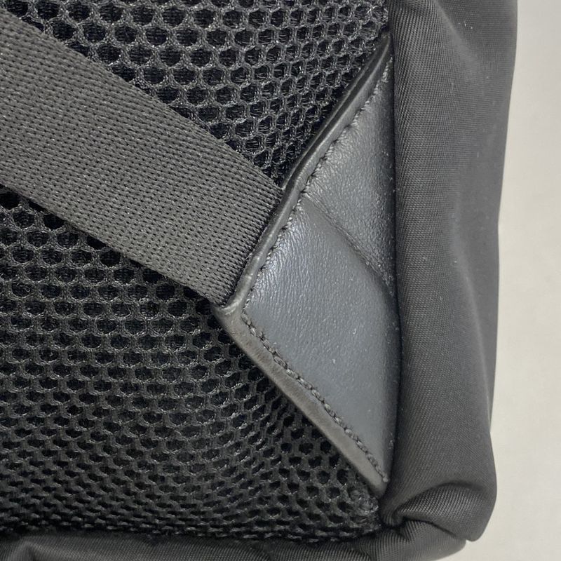 Fendi Backpack Daypack Zucca PVC Nylon Black Gray Silver Hardware Men's