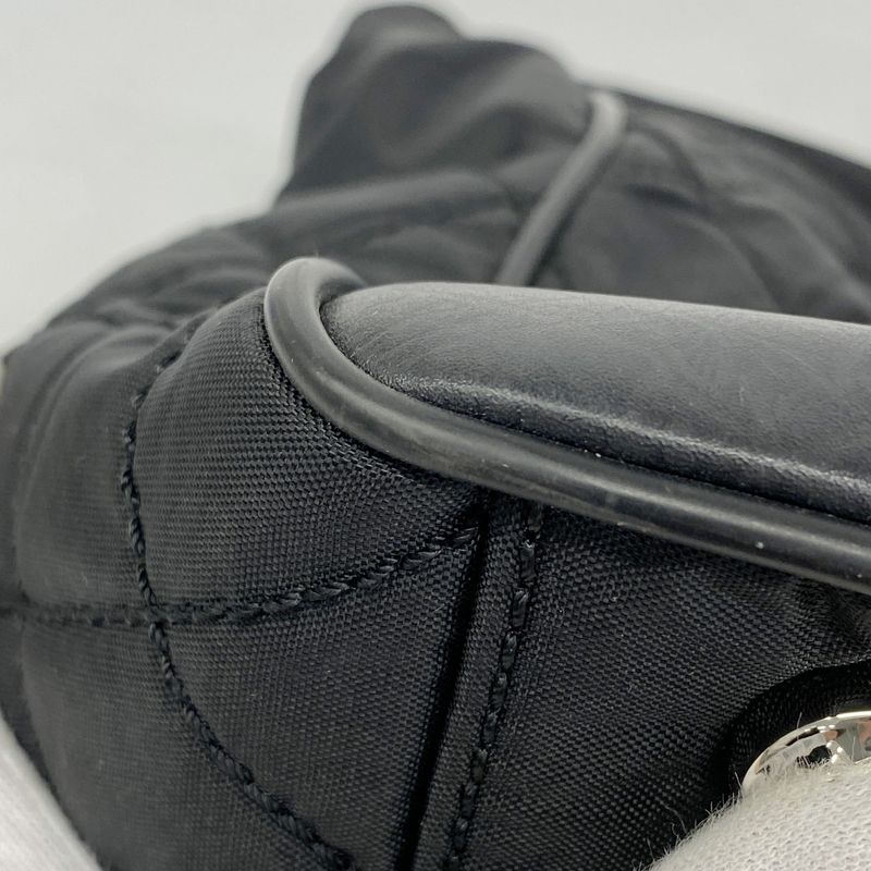 Chanel Tote Bag Paris New York Nylon Black Silver Hardware Women's