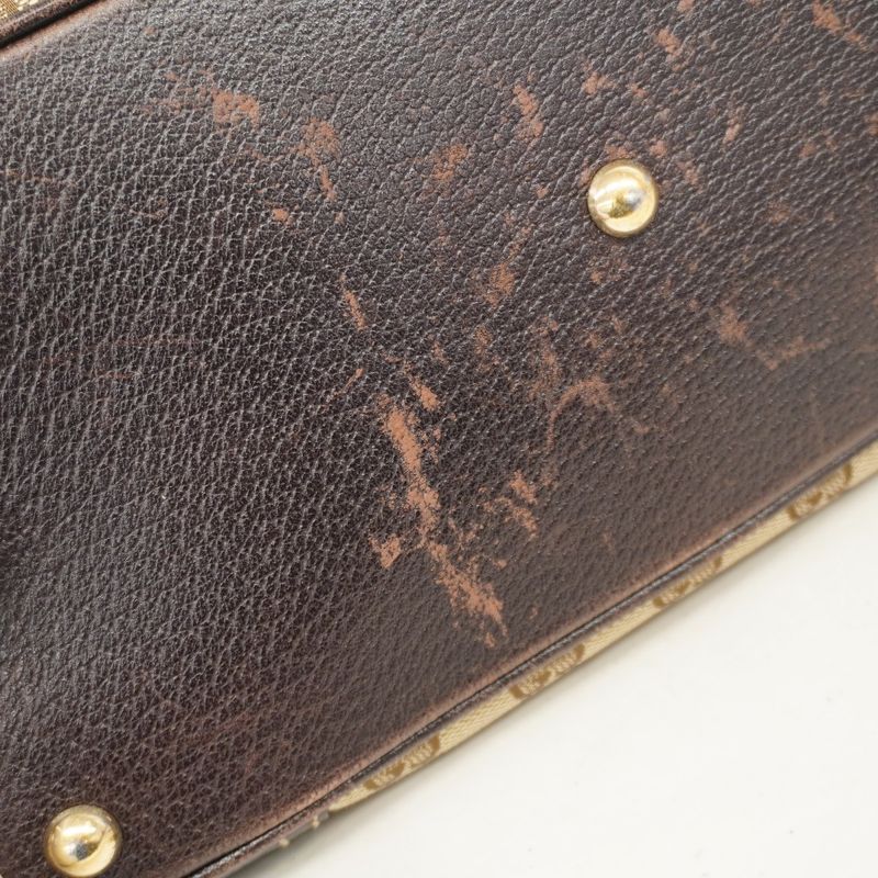 Gucci Shoulder Bag GG Canvas/sherry Line Princy 161720 Canvas Beige Brown Gold