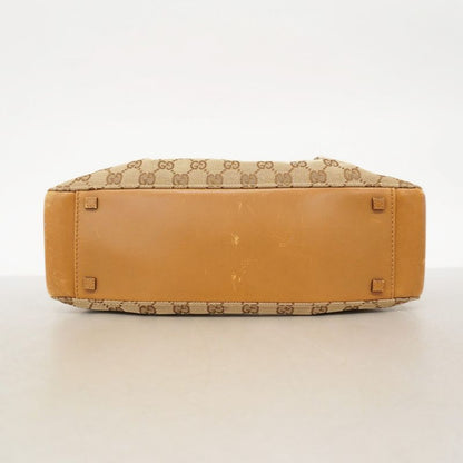 Gucci Tote Bag GG Canvas 94898 Canvas Beige Light Brown Gold Hardware Women