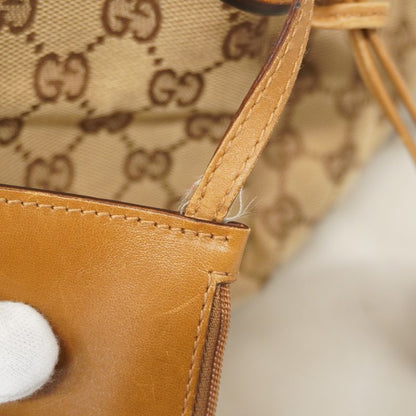 Gucci Tote Bag GG Canvas 94898 Canvas Beige Light Brown Gold Hardware Women