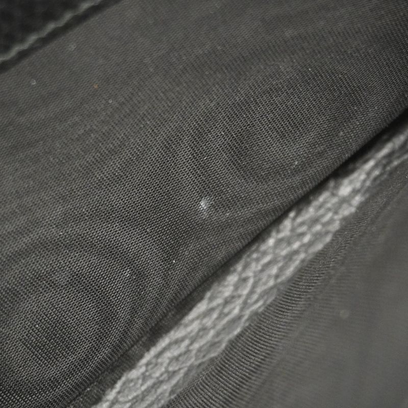 Gucci Long Wallet GG Marmont 456117 Leather Black Gold Hardware Women