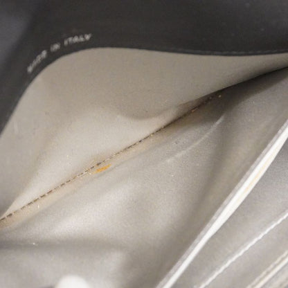 Chanel Long Wallet Camellia Lambskin Black Silver Hardware Women