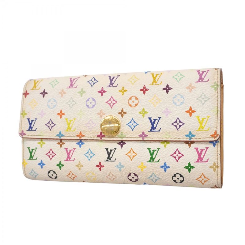 Louis Vuitton Long Wallet Monogram Multicolor Pochette Porte Monet Cles Di