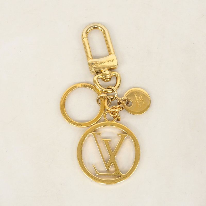 Louis Vuitton Key Holder Porte Cles LV Circle M68000 Gold Men Women Unisex